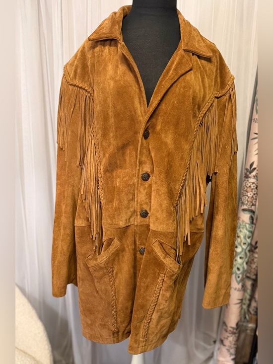 3B West Other - 3B West by Tansmith Genuine Suede Leather Fringe Western Coat XL